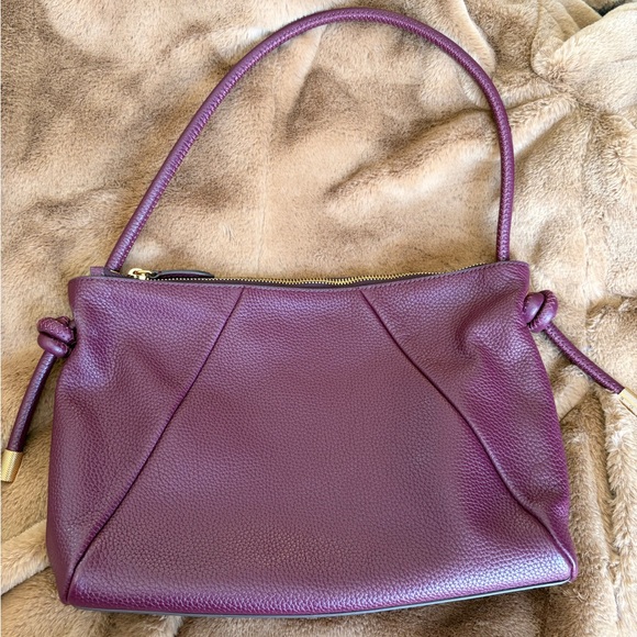 Fossil Willa Deep Burgundy Leather Shoulder Bag - Picture 2 of 8